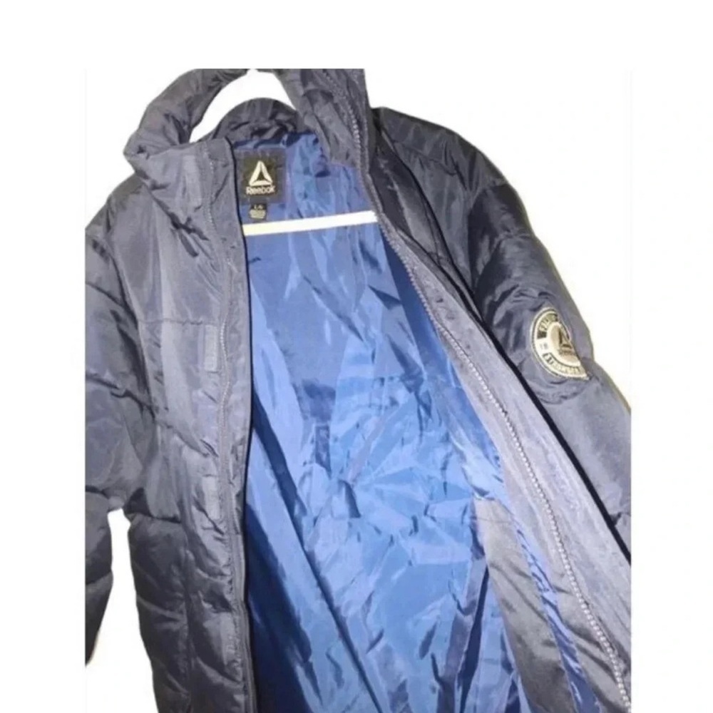 NWT Reebok Men’s Heavyweight Insulated Puffer Hoodless Coat Size Large - Picture 5 of 10